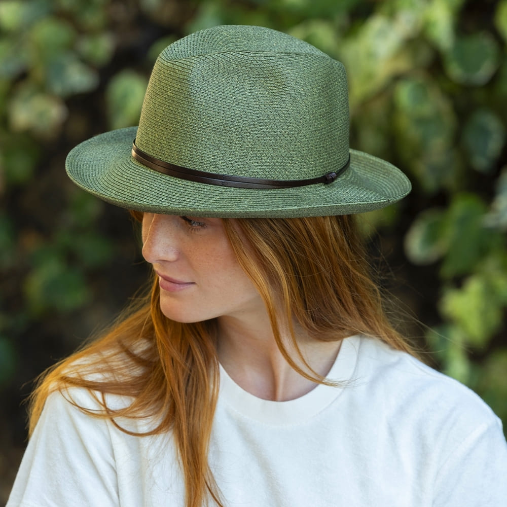 CHAPEAU PAPIER LIEN CUIR