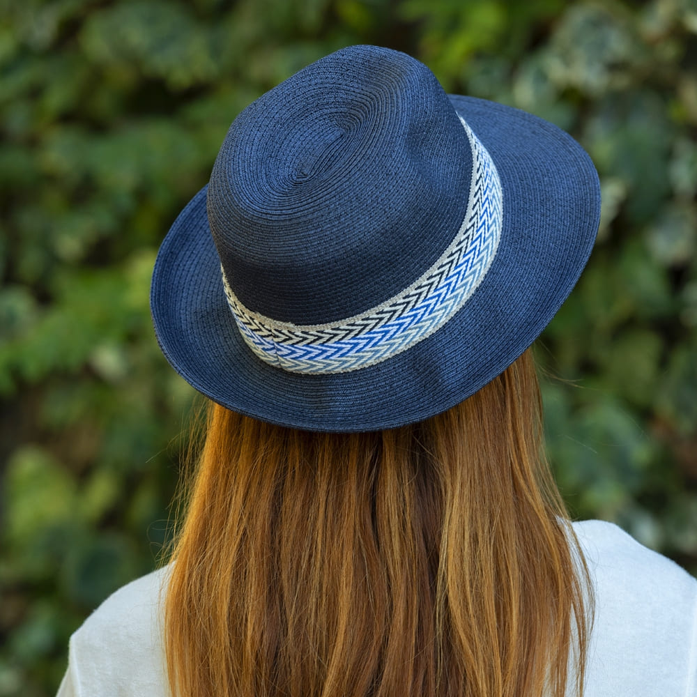 Chapeau papier ruban large