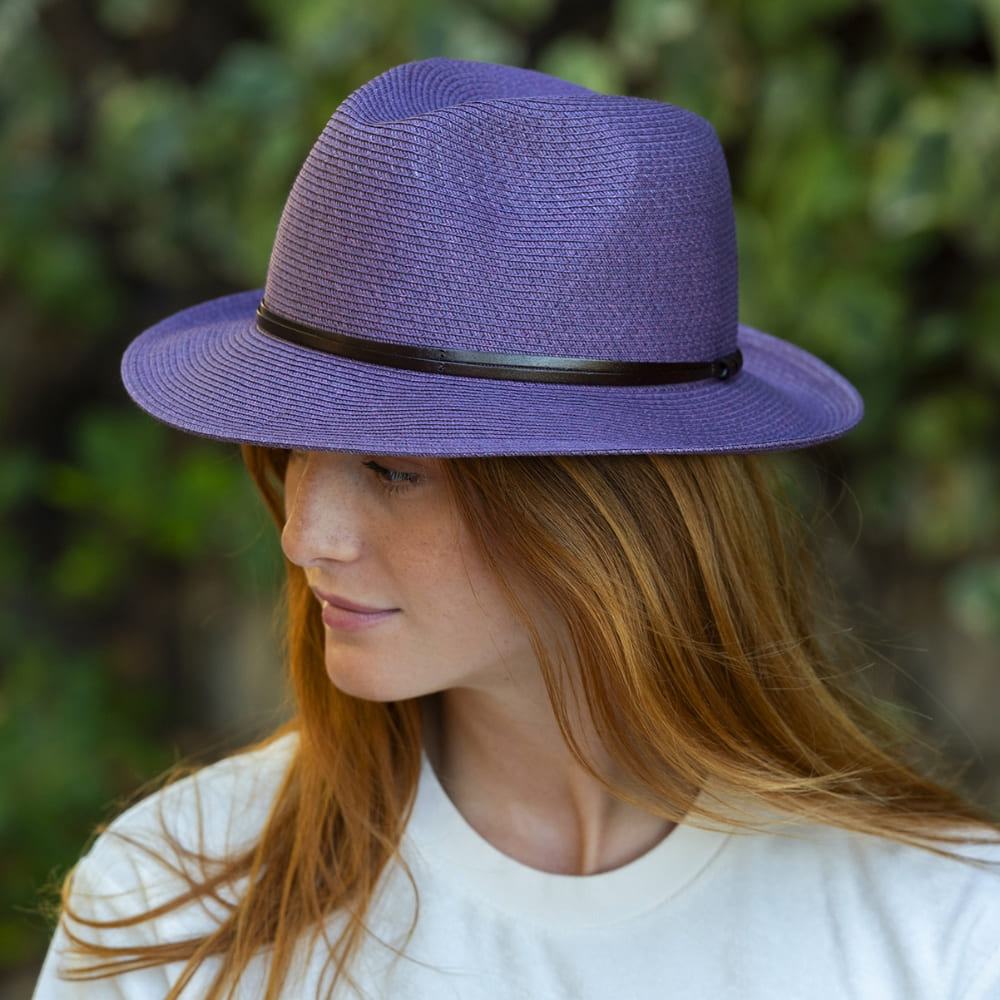 CHAPEAU PAPIER LIEN CUIR