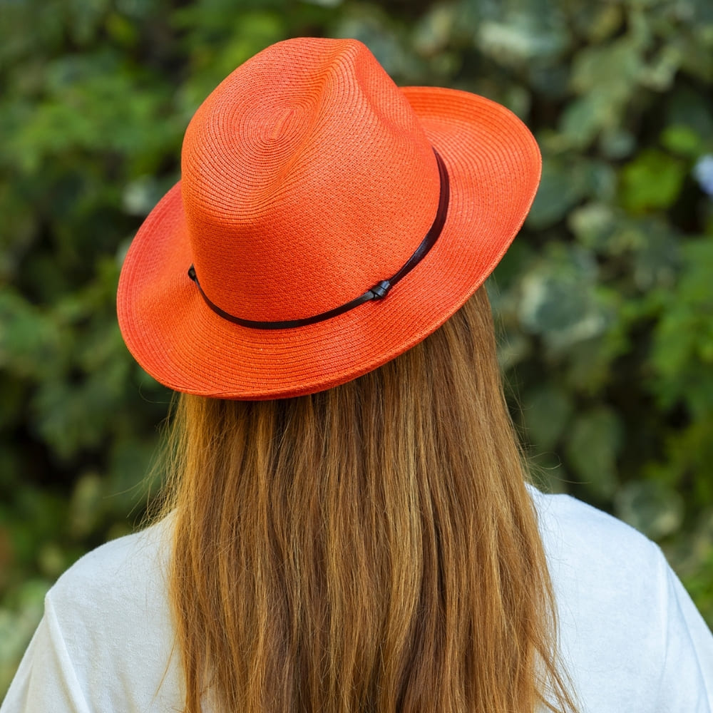 CHAPEAU PAPIER LIEN CUIR