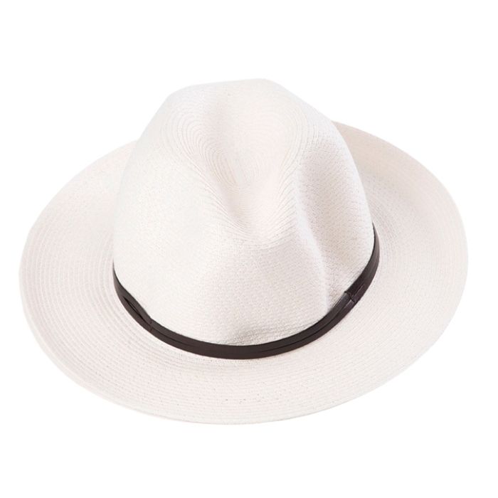 CHAPEAU PAPIER LIEN CUIR
