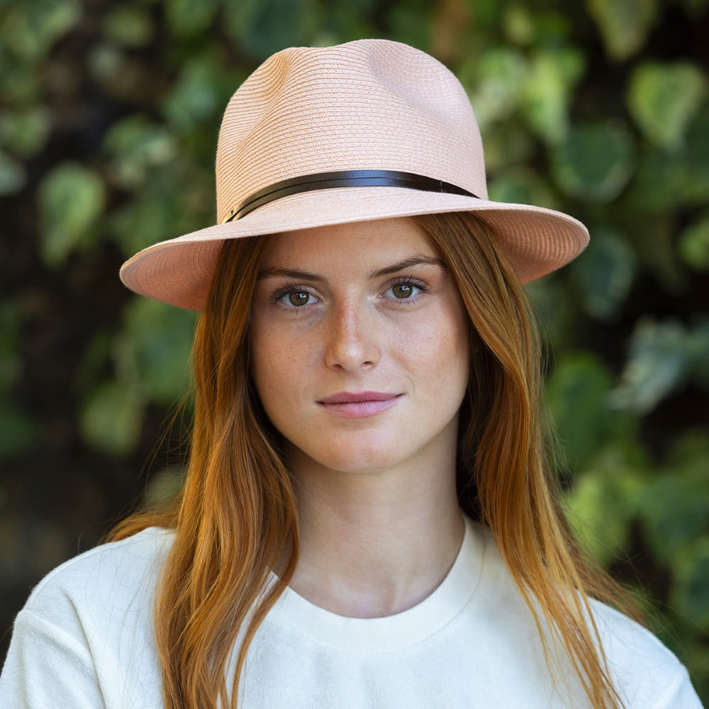 CHAPEAU PAPIER LIEN CUIR