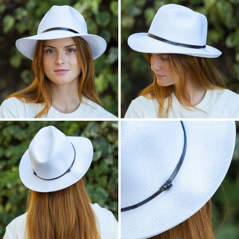 CHAPEAU PAPIER LIEN CUIR