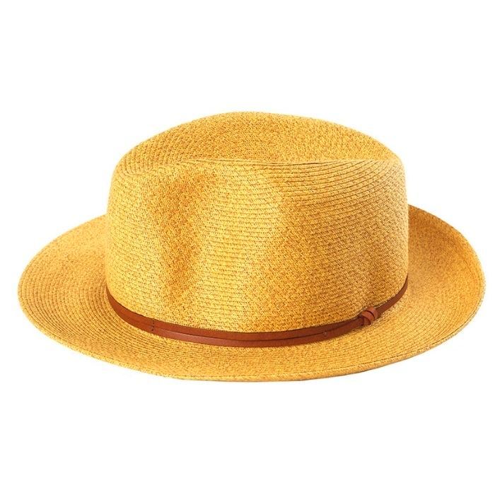 CHAPEAU PAPIER LIEN CUIR