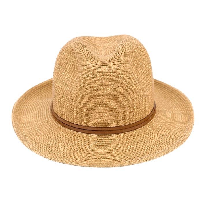 CHAPEAU PAPIER LIEN CUIR