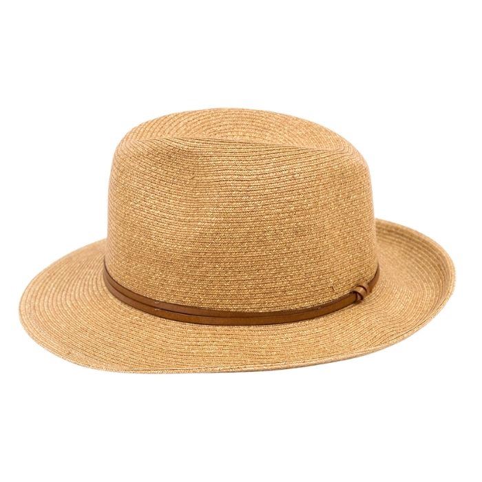CHAPEAU PAPIER LIEN CUIR