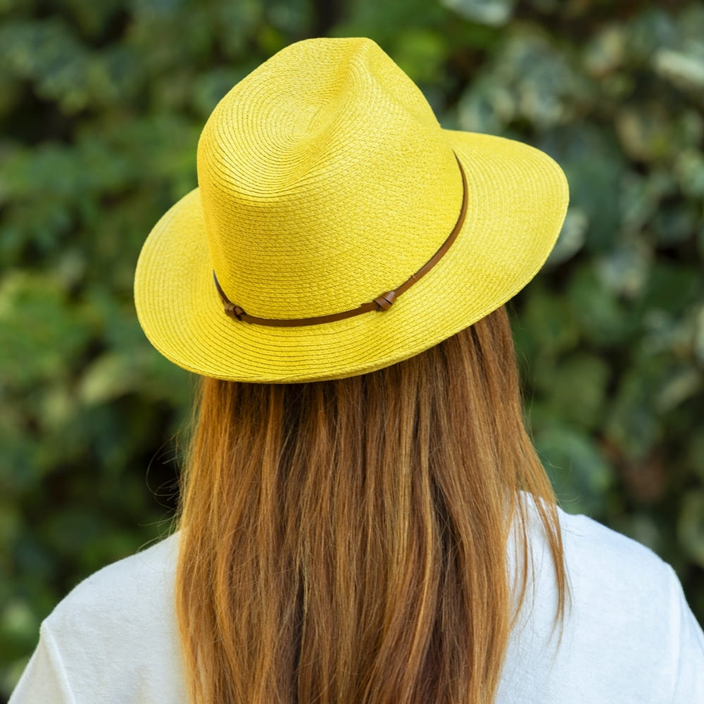 CHAPEAU PAPIER LIEN CUIR