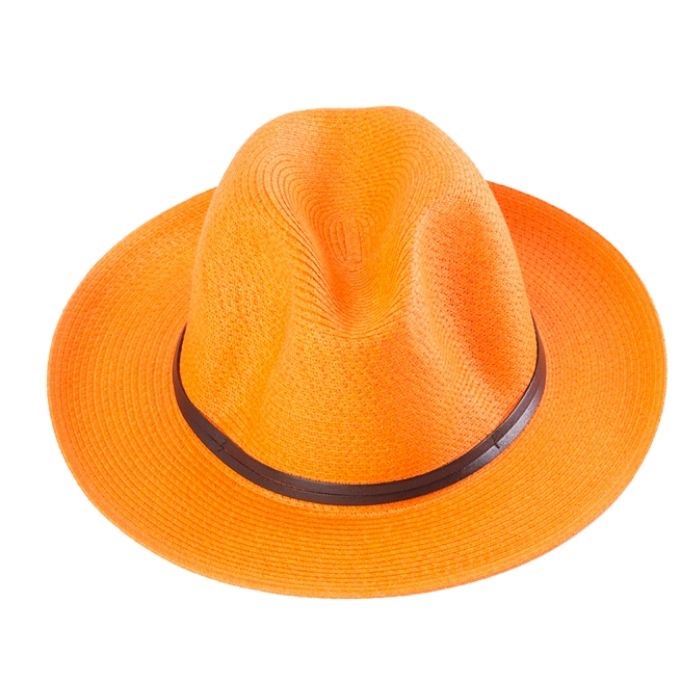 CHAPEAU PAPIER LIEN CUIR