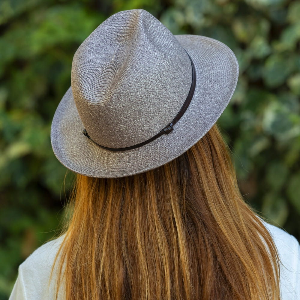 CHAPEAU PAPIER LIEN CUIR