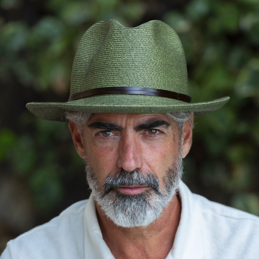 CHAPEAU PAPIER LIEN CUIR