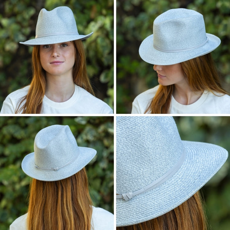 CHAPEAU PAPIER LIEN CUIR