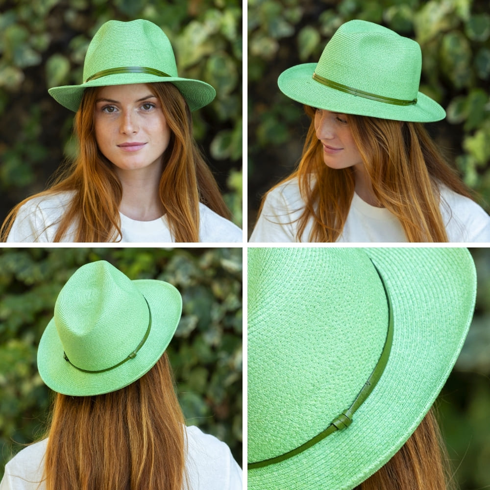CHAPEAU PAPIER LIEN CUIR