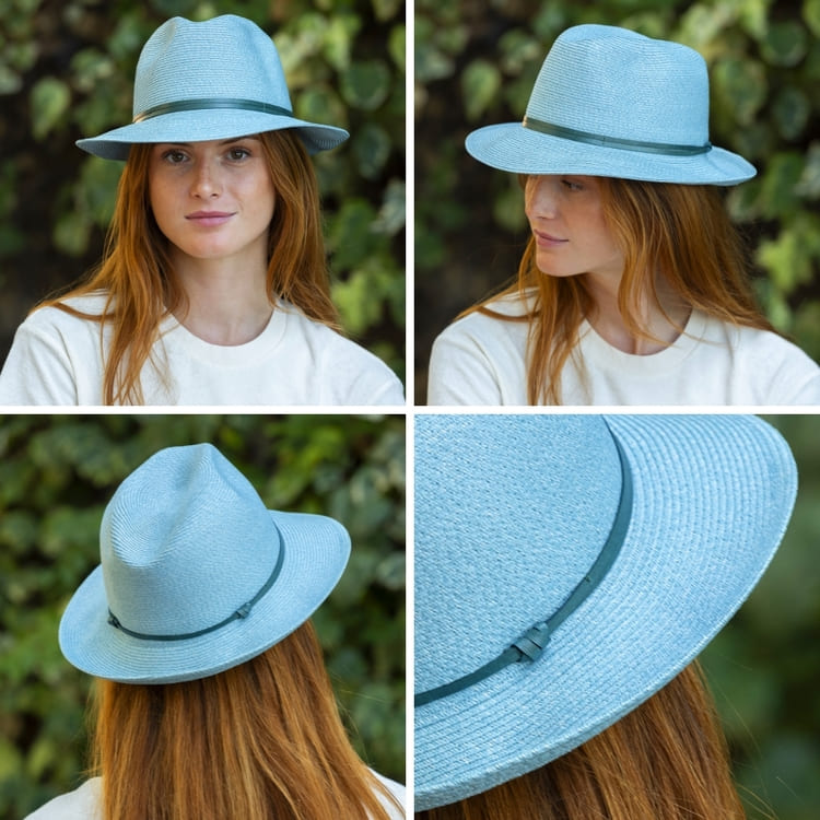 CHAPEAU PAPIER LIEN CUIR