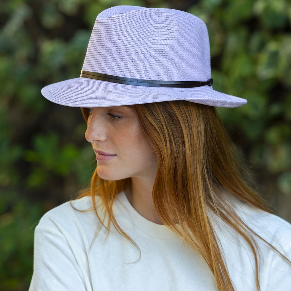 CHAPEAU PAPIER LIEN CUIR
