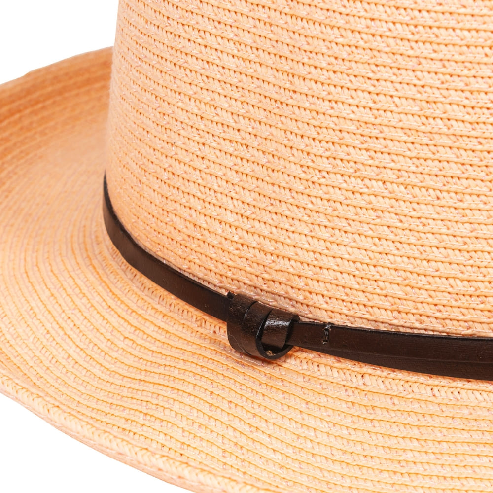 CHAPEAU PAPIER LIEN CUIR