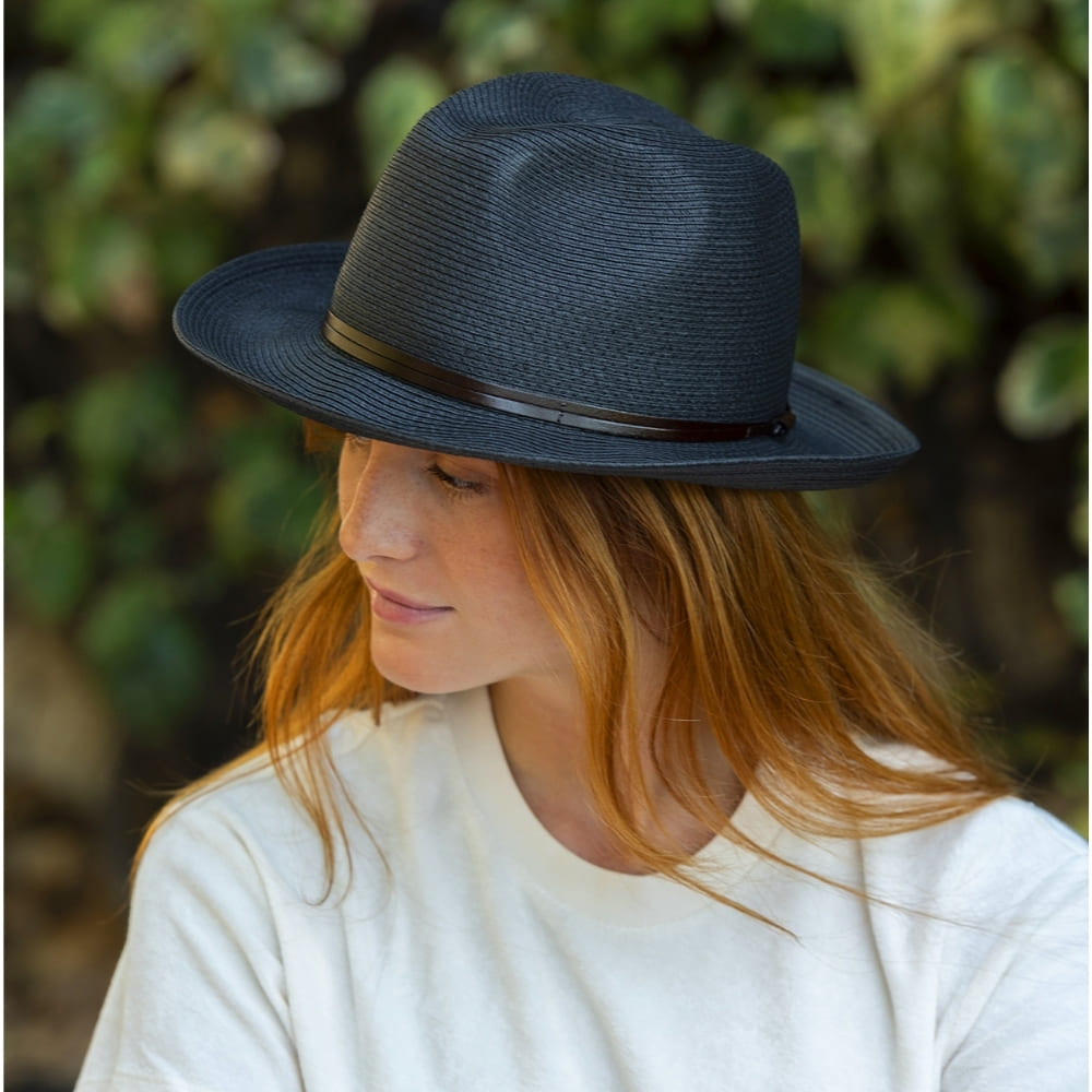 CHAPEAU PAPIER LIEN CUIR