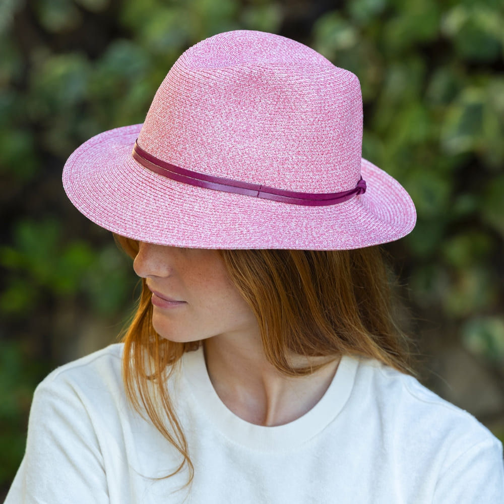 CHAPEAU PAPIER LIEN CUIR