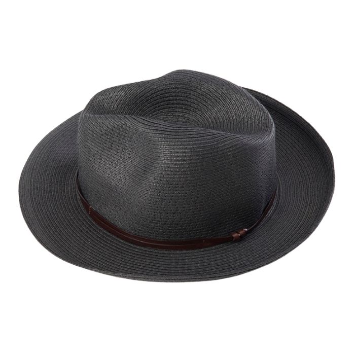 CHAPEAU PAPIER LIEN CUIR