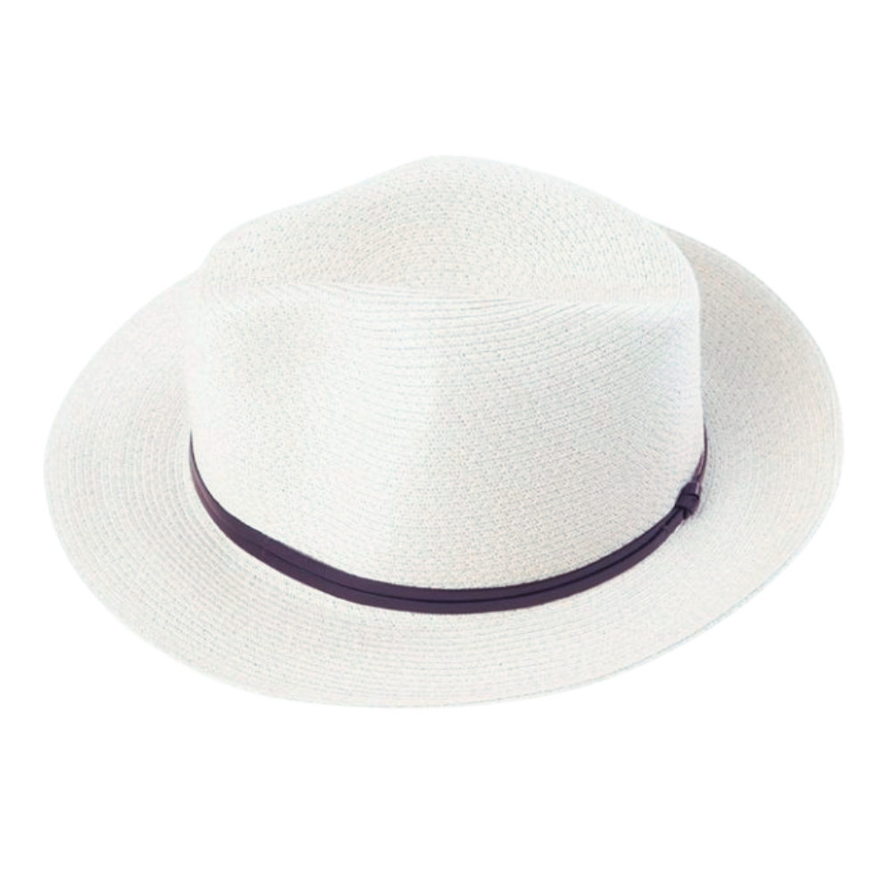 CHAPEAU PAPIER LIEN CUIR