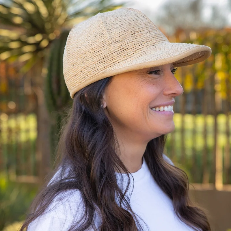 Casquette raphia