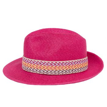 Chapeau papier ruban large