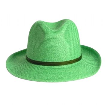 CHAPEAU PAPIER LIEN CUIR