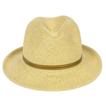 CHAPEAU PAPIER LIEN CUIR