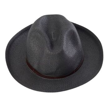 CHAPEAU PAPIER LIEN CUIR
