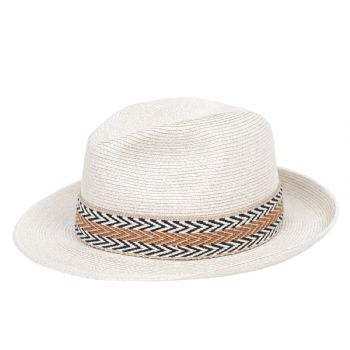 Chapeau papier ruban large