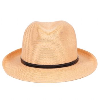 CHAPEAU PAPIER LIEN CUIR
