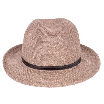CHAPEAU PAPIER LIEN CUIR