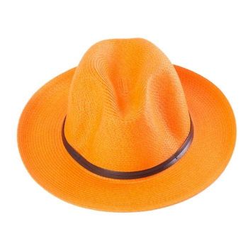 CHAPEAU PAPIER LIEN CUIR