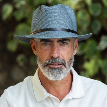 CHAPEAU PAPIER LIEN CUIR