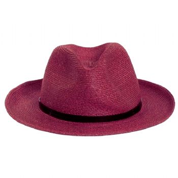 CHAPEAU PAPIER LIEN CUIR